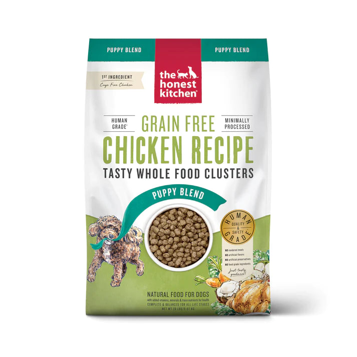 The Honest Kitchen - Whole Food Clusters Grain Free Puppy Chicken Recipe Dry Dog Food