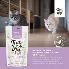 True Leaf - Hairball Support Chews for Cats (50gm)