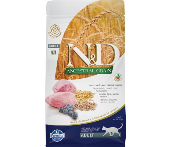 Farmina N&D Nourriture sèche pour chats aux grains ancestraux