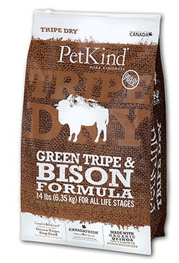 Petkind - Dog Tripe Dry Green Trip & Bison Dry Food