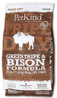 Petkind - Dog Tripe Dry Green Trip & Bison Dry Food