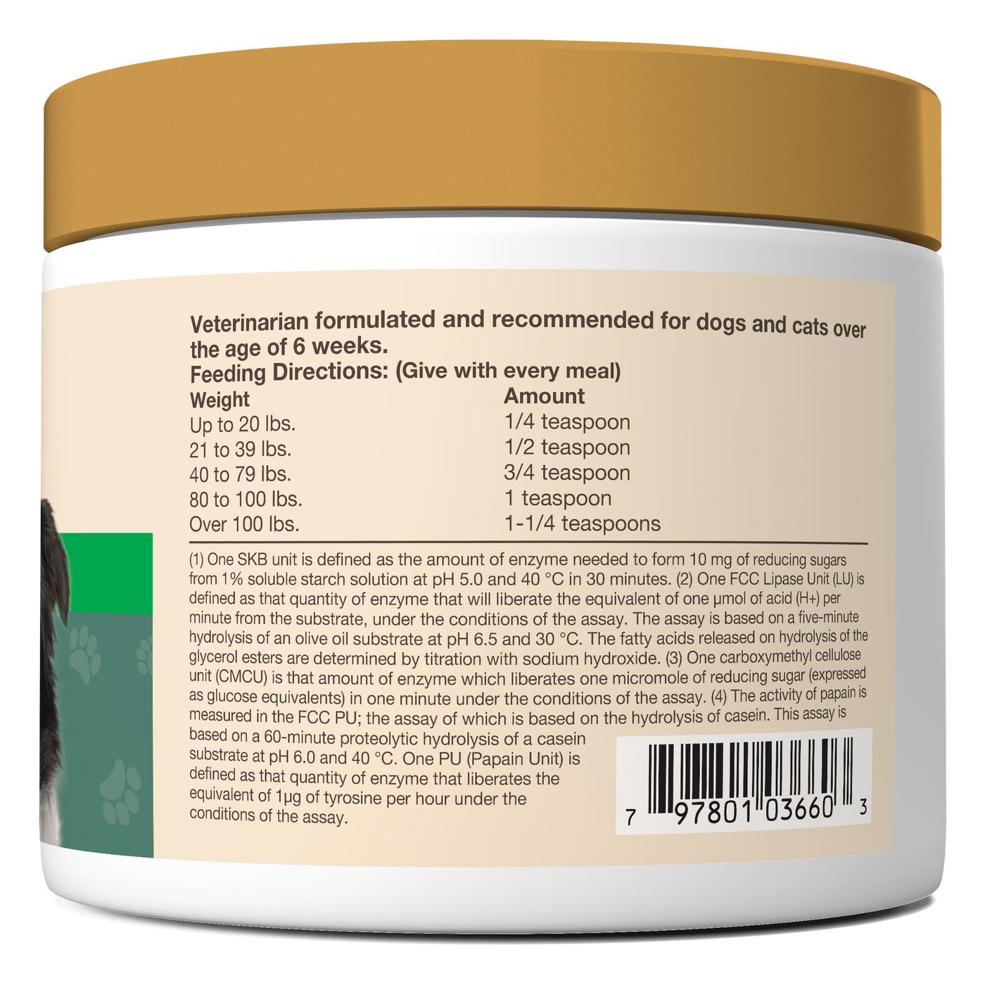 NaturVet - Digestive Enzymes Powder with Prebiotics & Probiotics