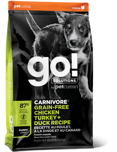 PETCUREAN GO! Grain Free Chicken, Turkey + Duck for Puppy