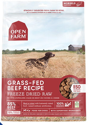 Open Farm for Dogs - Grass-Fed Beef Freeze Dried Raw Food