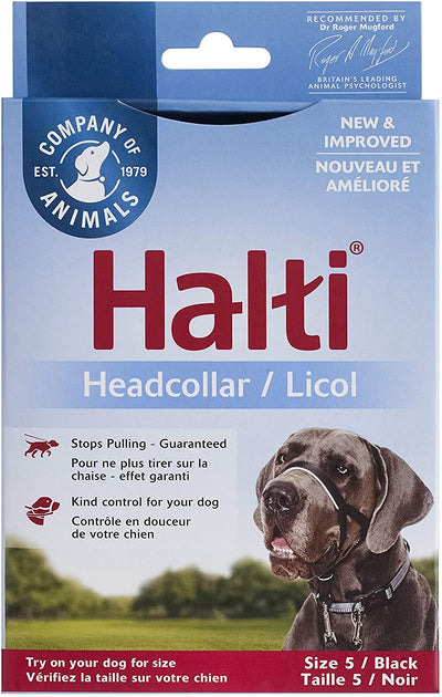 HALTI - Collier de dressage pour chien Collier de Control Noir