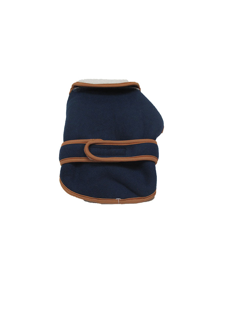 Hunter Brand Polar Fleece Winter Dog Coat Navy