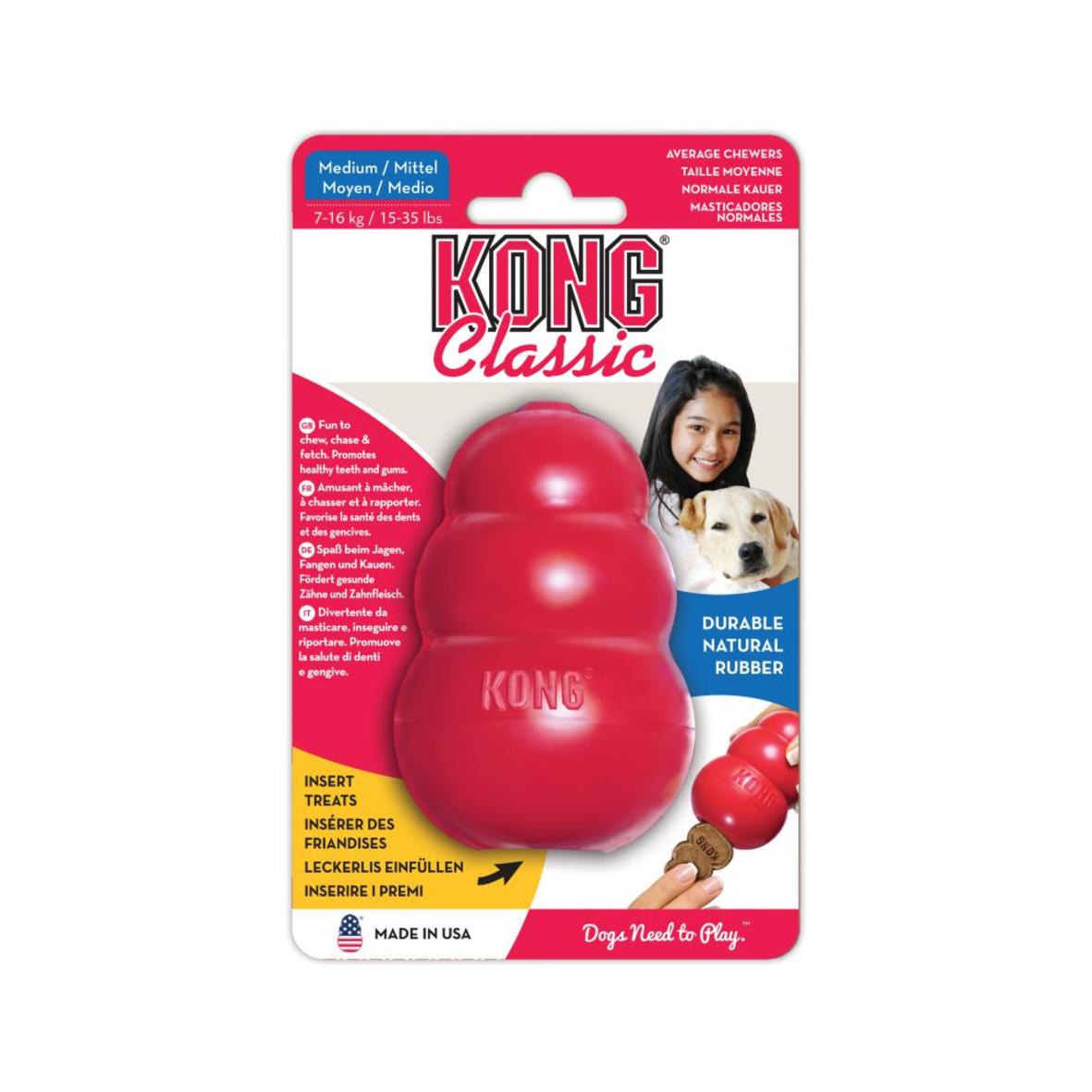 Classic Kong Red Dog Toy Packaging
