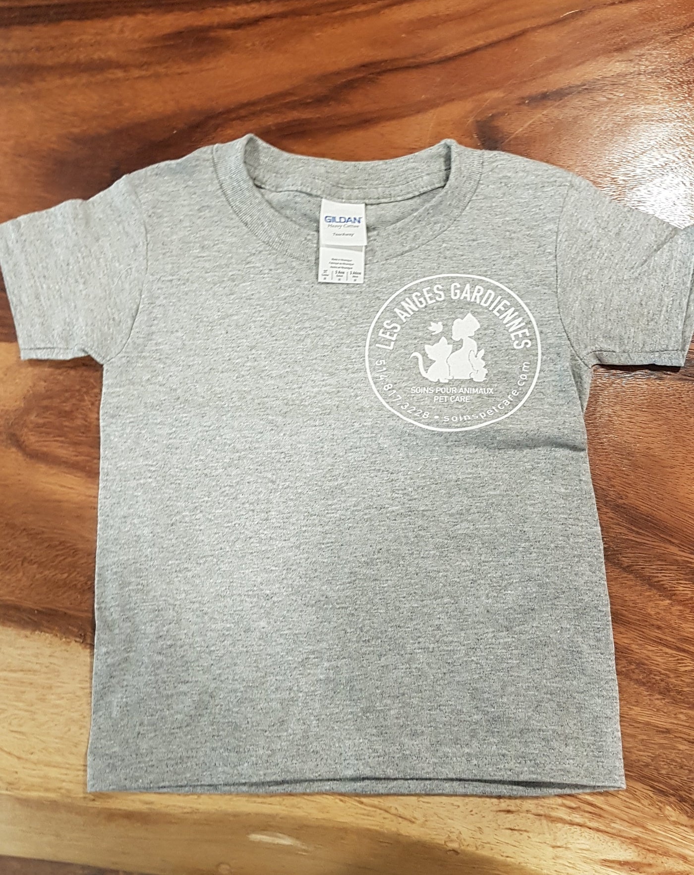 Les Anges Gardiennes Shirt Grey 3 year old Front