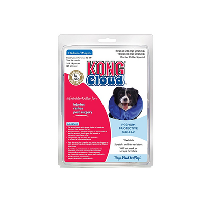 KONG Cloud Collar - Inflatable E Collar for Injuries, Post Surgery Recovery