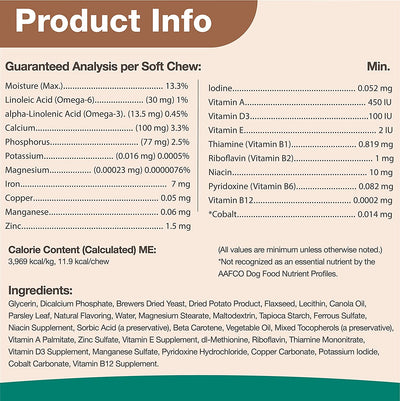 NaturVet VitaPet Adult Daily Vitamins Soft Chews (60ct)