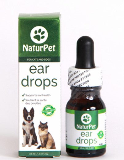 NaturPet Gouttes d'oreille | Médecine naturelle des infections de l'oreille pour chiens et chats | Nettoyage des oreilles | Cire, levure, démangeaisons, odeurs