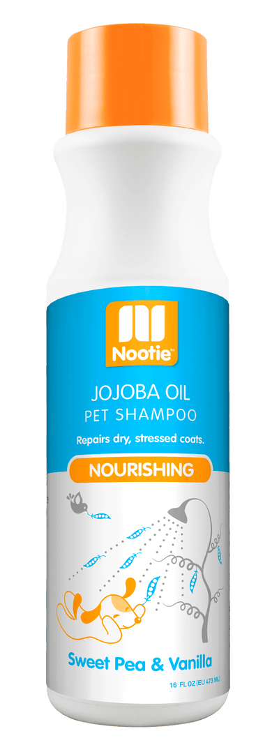 Nootie Shampoo Nourishing Sweet Pea Vanilla Jojoba Oil Bottle