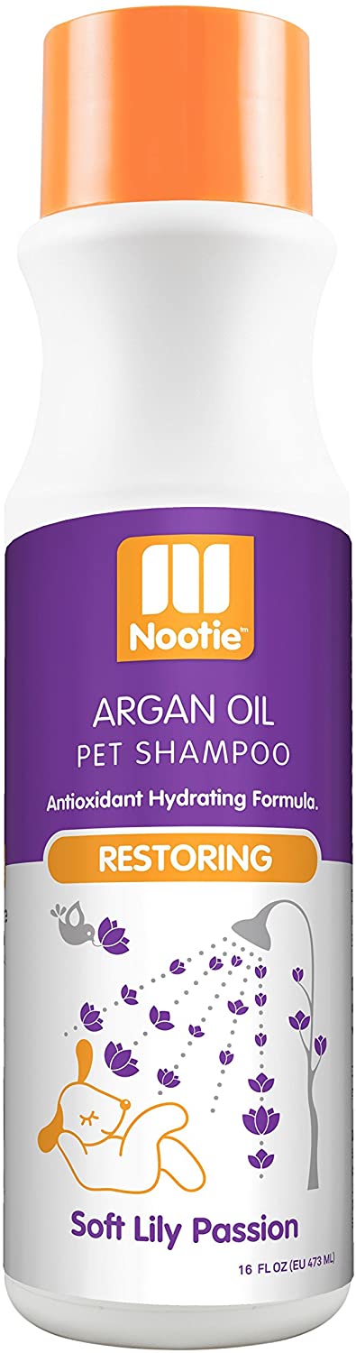 Nootie Shampoo Restoring Soft Lily Passion Argon Oil Bottle