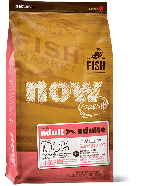 PETCUREAN Now Fresh - Grain Free Adult Trout Salmon Herring for Dogs