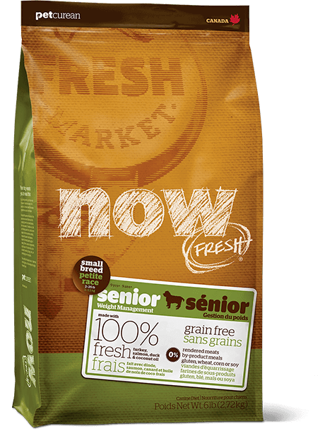 PETCUREAN Now Fresh - Grain Free Turkey, Salmon and Duck Senior Small Breed