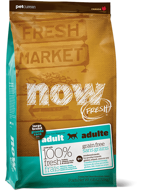 PETCUREAN Now Fresh - Grain Free Large Breed Adult Turkey Salmon and Duck