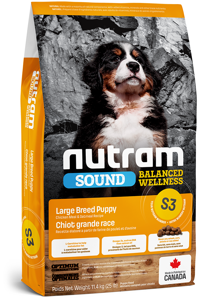 Nutram S3-  Chicken & Oats - Puppy Large Breed