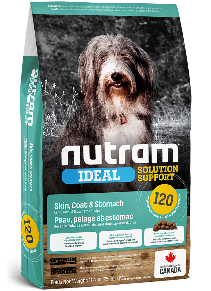 Nutram I20 - Estomac Sensible à l'Agneau &amp; au Riz Complet