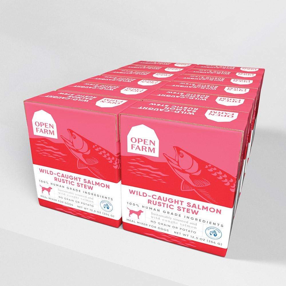 Open Farm for Dogs Wild-Caught Salmon Rustic Stew Wet Food – The