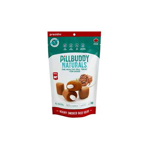 Presidio - Gâterie pour chien Pill Buddy Naturals Recette de boeuf fumé (150g)