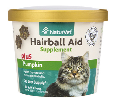 Pumpkin hairball aid - best naturvet for cats 