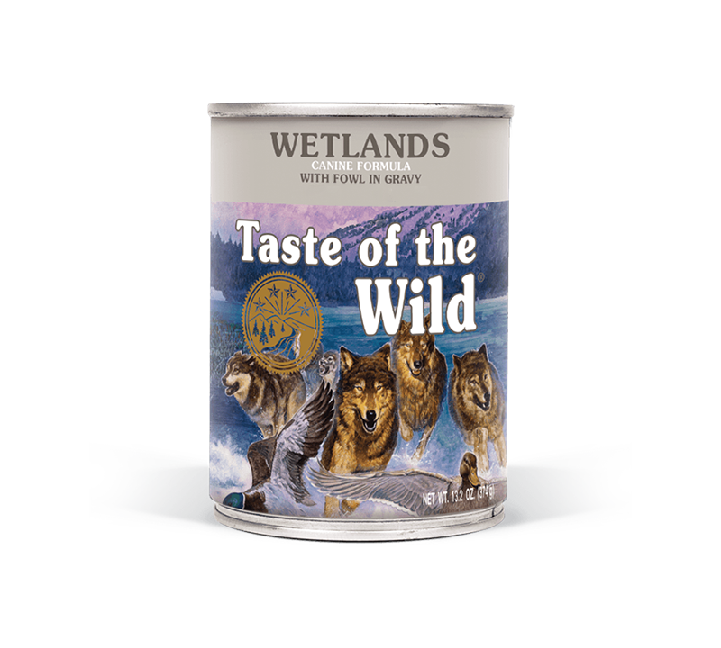 Taste of the Wild Dogs- Wetlands Canine with Fowl in Gravy