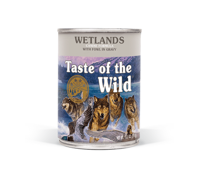 Taste of the Wild Dogs- Wetlands Canine with Fowl in Gravy