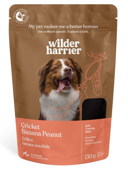Wilder Harrier - Friandises pour chien Cricket Banane Cacahuète (120g) 