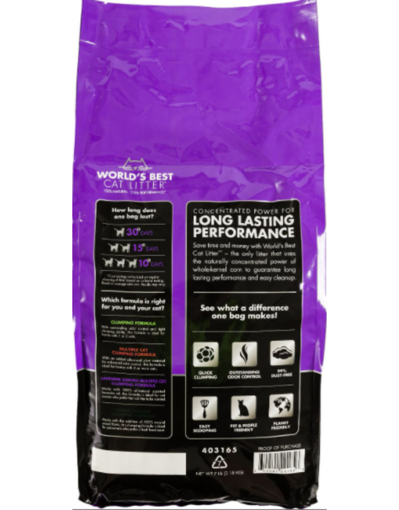 World's Best Cat Litter Multiple Cat Formula - Natural Lavender Scent