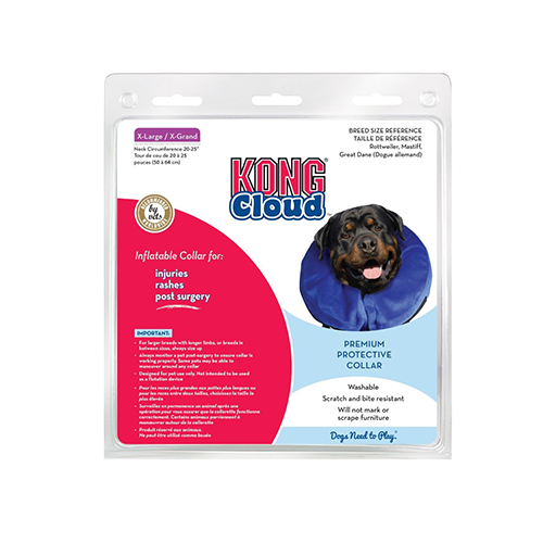 KONG Cloud Collar - Inflatable E Collar for Injuries, Post Surgery Recovery
