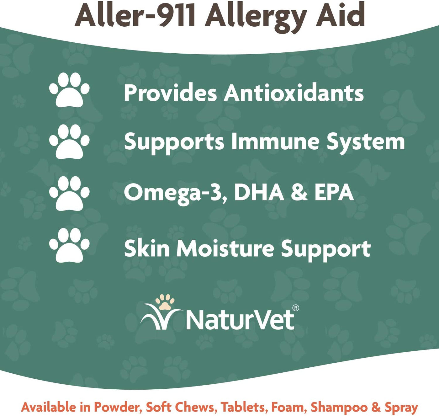 NaturVet Aller-911® Allergy Aid Plus Antioxidants Soft Chews for Dogs and Cats