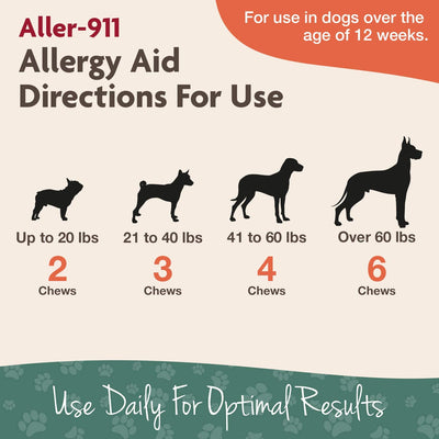 NaturVet Aller-911® Allergy Aid Plus Antioxidants Soft Chews for Dogs and Cats