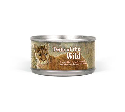 Taste of the Wild Cats - Canyon River Feline avec truite et saumon en sauce