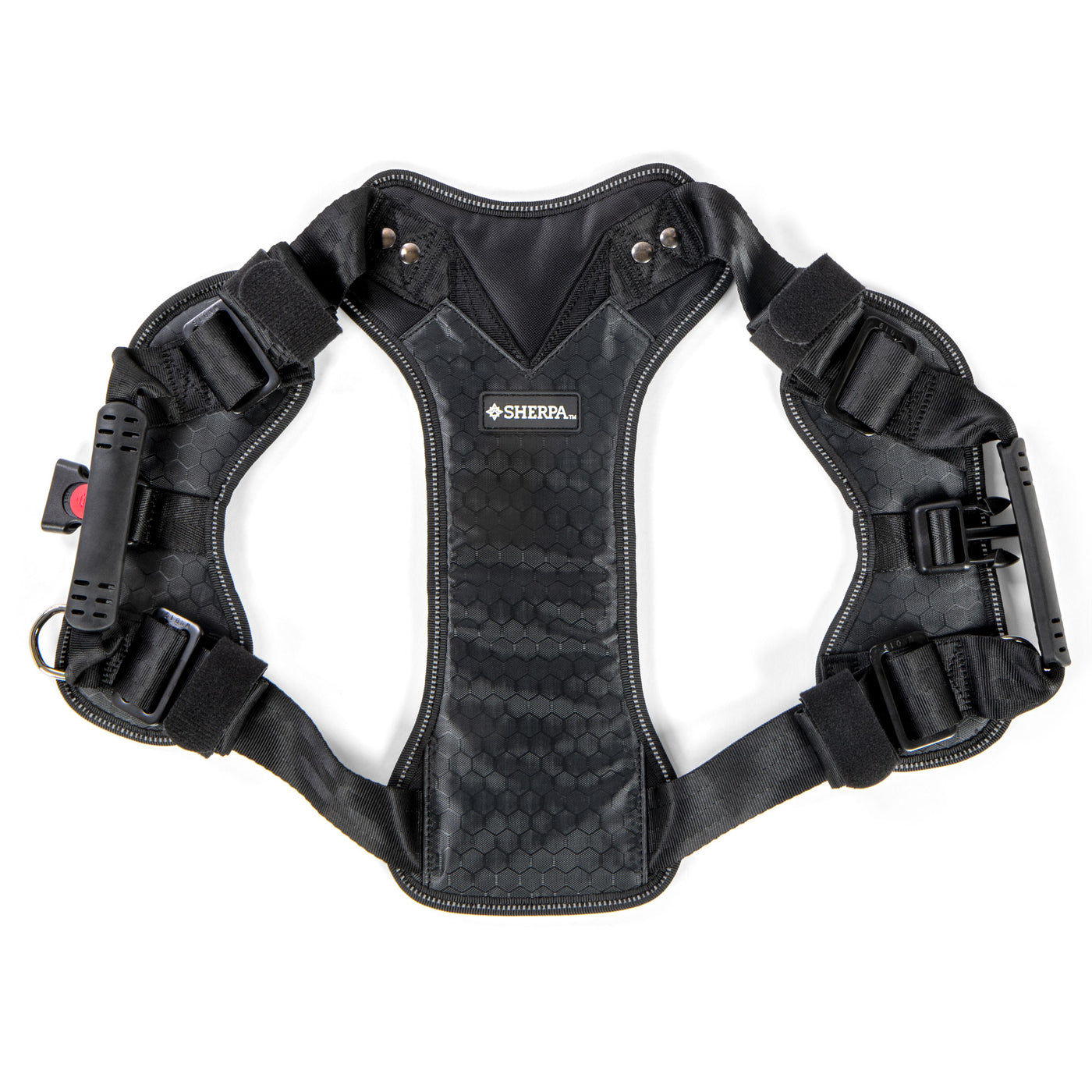 Sherpa, harnais de ceinture de sécurité pour chien, testé en cas de collision, réglable, super solide, facile à utiliser, avec anneau en D sans traction, noir