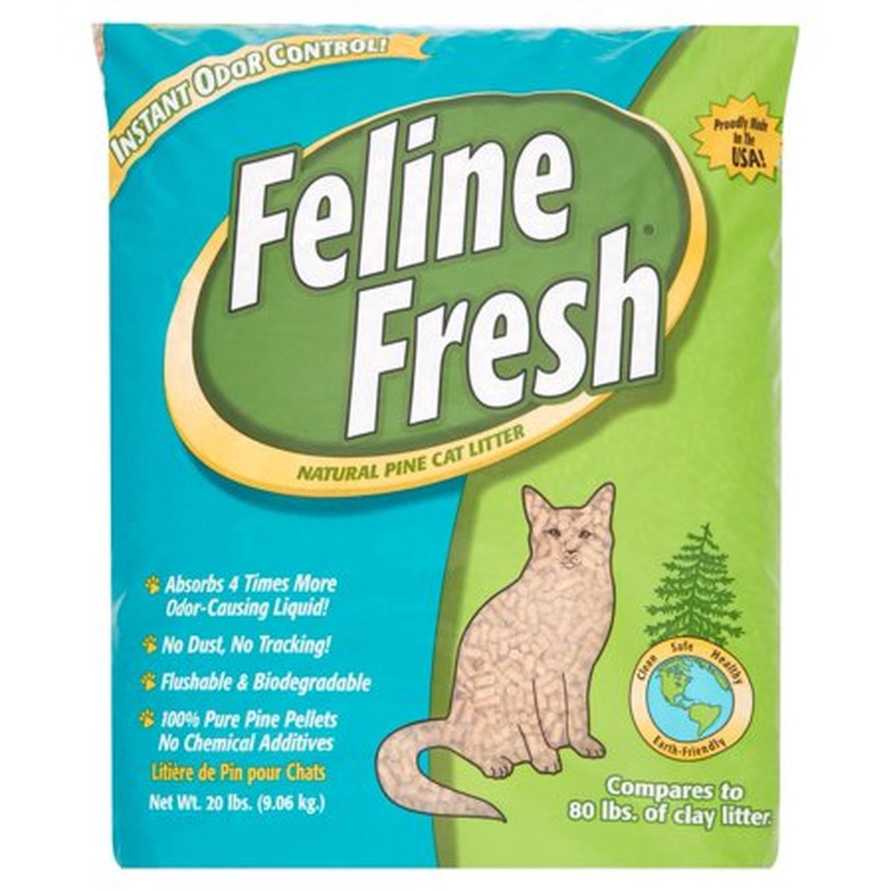 Litière pour chat résorbable Feline Fresh