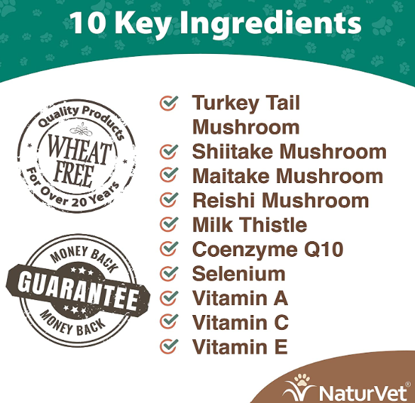 NaturVet - Mushroom Max Advanced Immune Support
