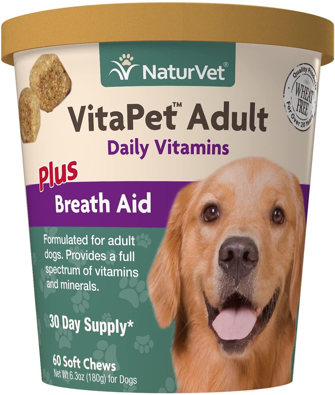 NaturVet - Croquettes Multi-Vitaminées Quotidiennes pour Chiens Adultes