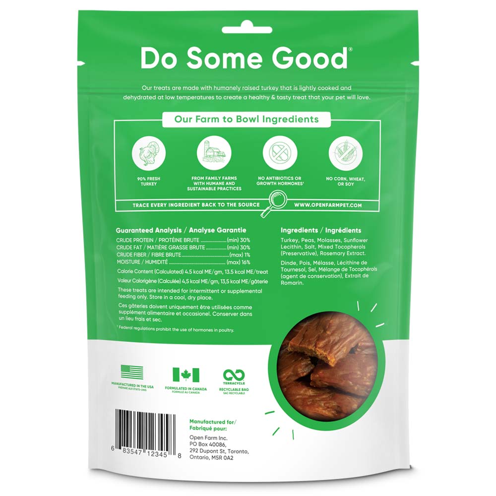 Open Farm for Dogs Dehydrated Turkey Treats 4.5oz The Angels Pet Store