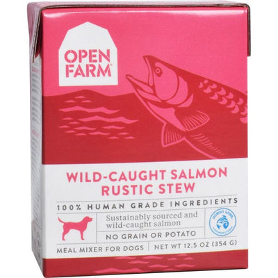 single tetra pack openfarm wild caught salmon stew from best pet store in montreal les anges gardiennes