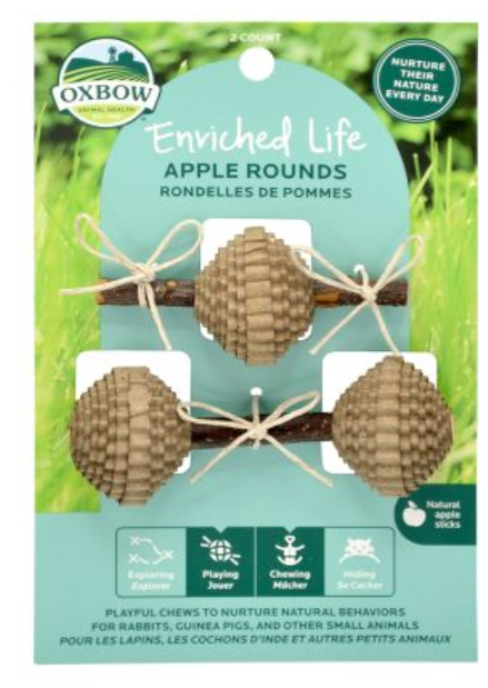 Oxbow Enriched Life - Natural Chews - Pomme Rondes